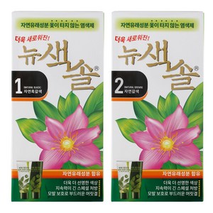 색솔 허브 칼라크림 옻타지 않는 염색약 70g 새치염색 염모제, 01. 1호(자연흑갈색), 1개
