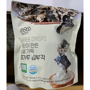 명인이 만든 찹쌀가득 콩가루 김부각, 3개, 240g