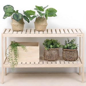 올리빙 원목 화분 신발장 다용도 정리대 선반 800