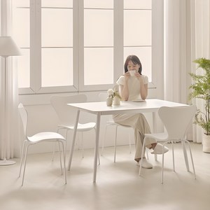 보니애가구 루니 포세린 세라믹 식탁의자세트 1200 4인용 방문설치