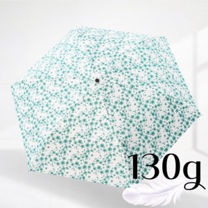 obp 130g 초경량 일본식 꽃무늬 UV 자외선차단 암막 양산 우양산