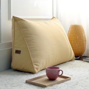 라움스튜디오 캔버스 삼각 등받이 쿠션