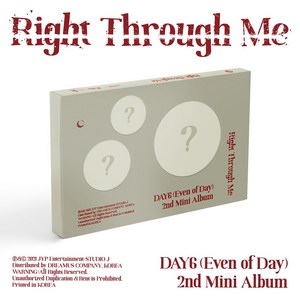 데이식스 (DAY6 Even of Day) / Right Though Me 미니앨범 2집 (JYPK1265), CD ONLY