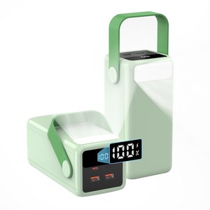 PIUJJA 대용량 고속충전 PD 22.5W QC 3.0 LED조명 차박용 멀티단자 캠핑용 보조배터리 50000mAh