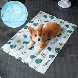 오스피셔스 강아지 쿨매트 아이스 젤 방수 패드, 화이트아보카도, 1개