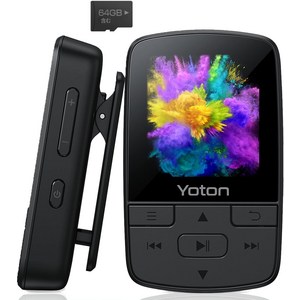 MP3 YOTON 5.2 MP3 64GB HiFi FM 플레이어 블루투스 음악 플레이어 대용량 스토리지