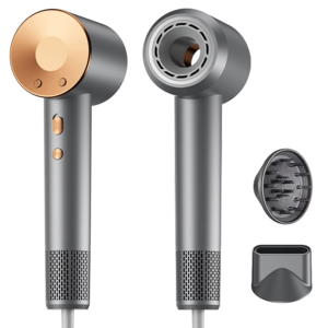 Jilimeli 헤어 드라이기 블루라이트 케어 고출력 파워풍량 1600W BLDC음이온 저소음 가정용 휴대용