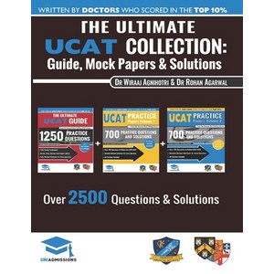 The Ultimate UCAT Collection: 3 Books In One 2 650 Practice Questions Fully Worked Solutions Incl... Paperback, Uniadmissions, English, 9781912557578