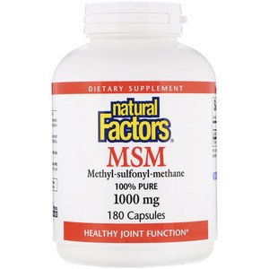 네추럴팩터스 MSM 1000mg 캡슐, 1개, 180정