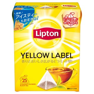 립톤 옐로우 라벨 블랙티 피라미드 티백, 50g, 25개입, 1개