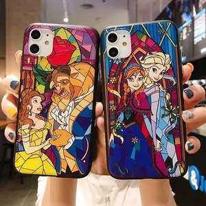 JINNY 아이폰케이스 1+1 행사 겨울왕국 미녀와야수 페어리 테일 iphone 케이스 SS40 삼성핸드폰행사