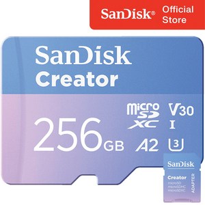 샌디스크 크리에이터 마이크로 SD카드 액션캠 블랙박스 카메라 메모리