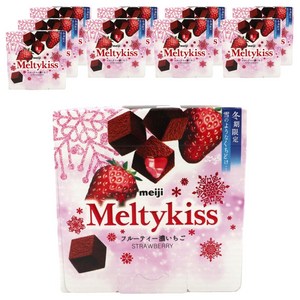 메이지 멜티 키스 프루티 진한 딸기, 53g, 10개