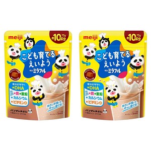 메이지 미라플 어린이 키우는 영양 초코맛 분말음료 75g, 75g, 2개