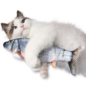 엔템 춤추는 움직이는 고양이 강아지 장난감 생선 물고기 인형
