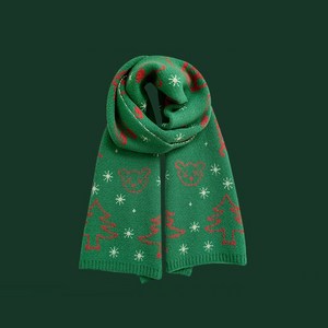 BUKENI 여성 빈티지 크리스마스 목도리