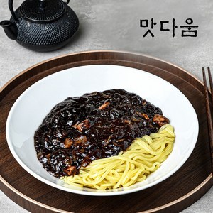 맛다움 곱빼기 차오차이 짜장면 짜장소스 중화 짜장 유니짜장, 4개, 580g