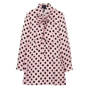 마크제이콥스 폴카 도트 패턴 플리츠 미니 드레스, 핑크계열, Standard L(KR 77)