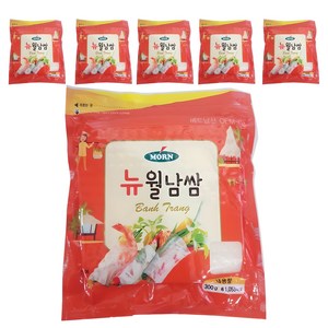 MORN 뉴 월남쌈 라이스페이퍼 사각, 300g, 6개