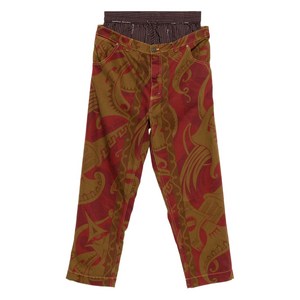 비비안웨스트우드 빌더 진, 브라운계열+레드계열, Waist (in) 33(KR 84)