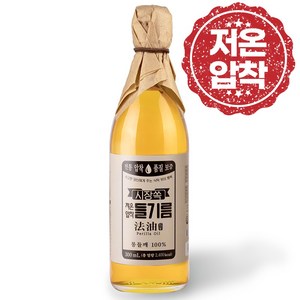 시장쏙 저온압착 들기름, 300ml, 1개