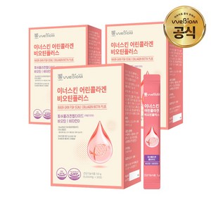 [서울대 위바이옴] 식약처 인정 국내 최대함량 3270mg 저분자 피쉬 어린 콜라겐펩타이드 이너스킨 어린콜라겐 + 비오틴, 150g, 3개