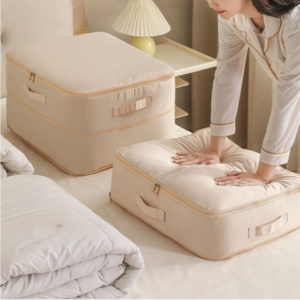 앨리쉬 이불 정리 수납 압축 파우치, 베이지특대형, 2개