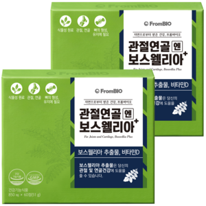 프롬바이오 관절연골엔 보스웰리아 플러스, 60정, 2개