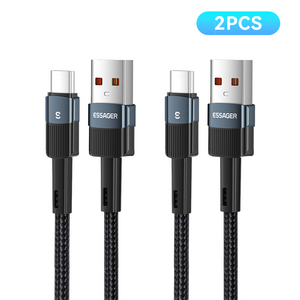Essager 100W 7A C타입 고속 충전케이블 2개입
