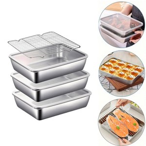 Oyoson 스텐밧드 바트 주방용품 세트 사각 트레이