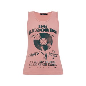 돌체앤가바나 프린트 탱크 탑, 핑크계열, Italy 46(KR 77)