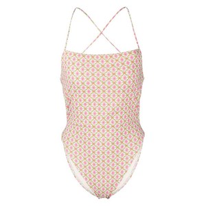 토리 버치 패턴 크로스 스트랩 원피스 수영복