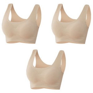어워크 심리스 노와이어 스포츠 브라 3P 브래지어 S-2XL