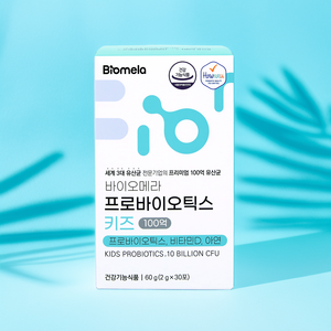 바이오메라 프로바이오틱스 키즈 하우아유 다니스코 100억 유산균 비타민D 아연, 30회분, 1개