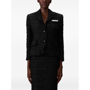 톰 브라운 프린지 리본 트위드 블레이저, 블랙계열, Italy 40(KR 55)