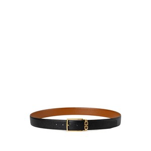 페라가모 직사각 버클 레더 벨트, cm 105, 블랙계열