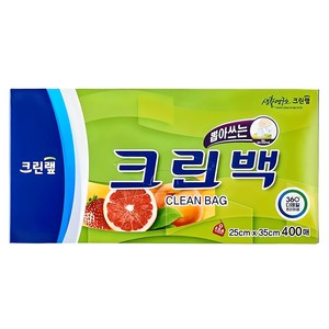 크린랩 크린백 25cm x 35cm, 중(M), 400개입, 1개
