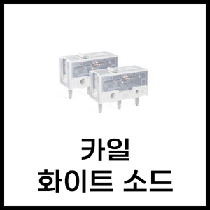 마우스 수리 스위치 카일 GM4.0 GM8.0 화이트 골드맘바 저소음스위치 신형, 카일 화이트 소드