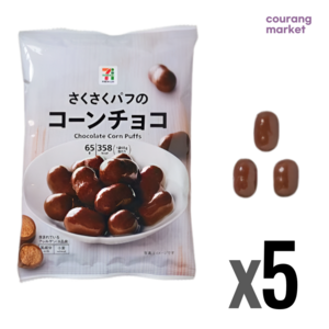 일본 세븐일레븐 콘 초코, 65g, 5개