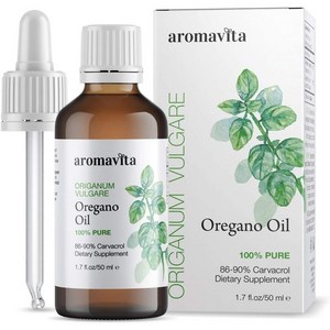 AROMAVITA 100% Pue Geek Oegano Oil - 100% Pue Undiluted Antioxidant - 86-90% Cavacol - High P, 50ml, 1개