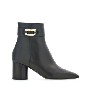 페라가모 간치니 가죽 앵클 부츠 60mm, US width 4.5C, 블랙계열