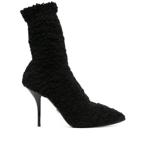 돌체앤가바나 시어링 스틸레토 힐 부츠