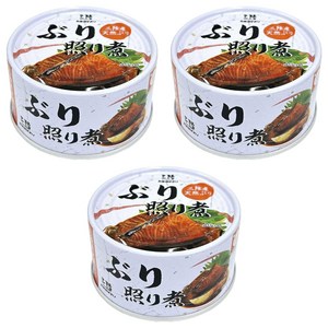 산리쿠 방어 데리야끼 조림 통조림, 170g, 3개