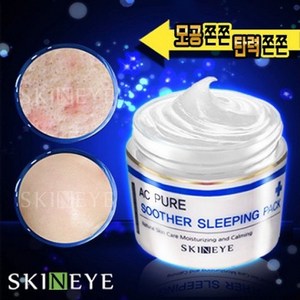 스킨아이 모공쫀쫀 탄력 수면 팩 피부 진정 슬리핑팩, 120ml, 6개