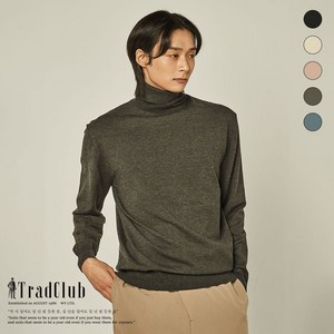 (트래드클럽) 베리 목폴라 남성 니트 스웨터 (긴목 반목 5컬러)