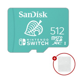 샌디스크 닌텐도 스위치용 마이크로SD 메모리카드 SDSQXAO + SD카드 케이스
