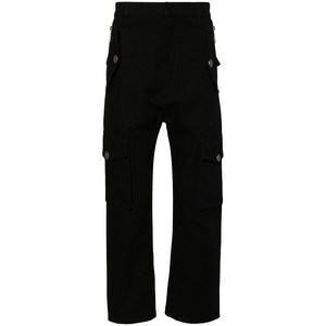 발망 스트레이트 캔버스 카고 팬츠, 블랙계열, Italy 48(KR 105)