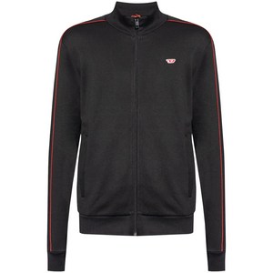 디젤 로고 자수 집업 가디건, 블랙계열, Standard M