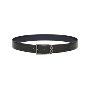 페라가모 간치니 리버서블 가죽 벨트, cm 115, 블루계열