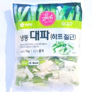 하프절단 냉동대파, 4개, 1kg